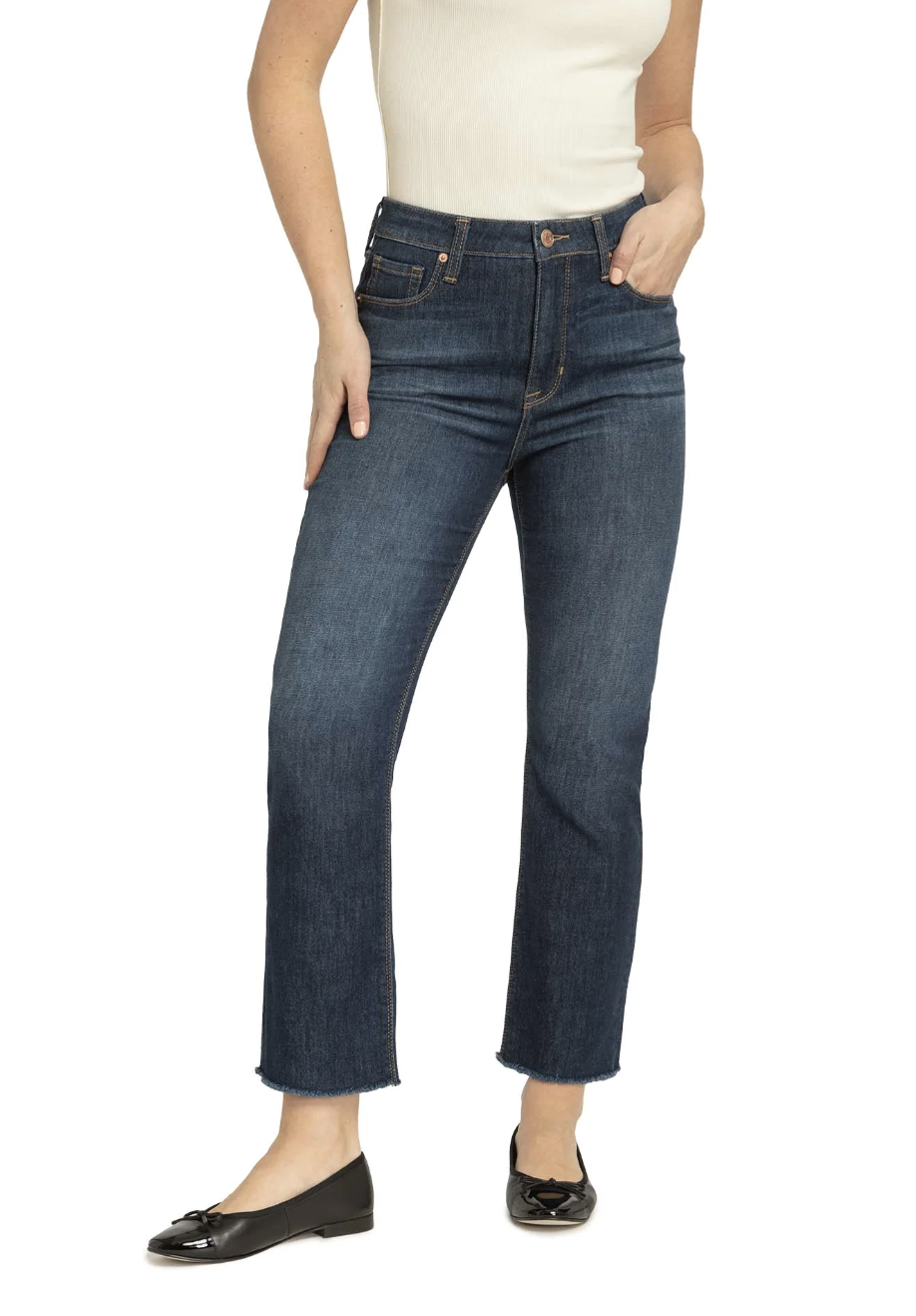 high rise cropped flare jeans | walmart | miss mustard seed